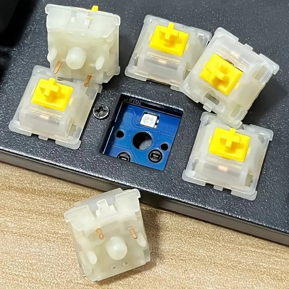 Amazon | Gateron ミルキーイエロー プロスイッチ 潤滑済み SMD